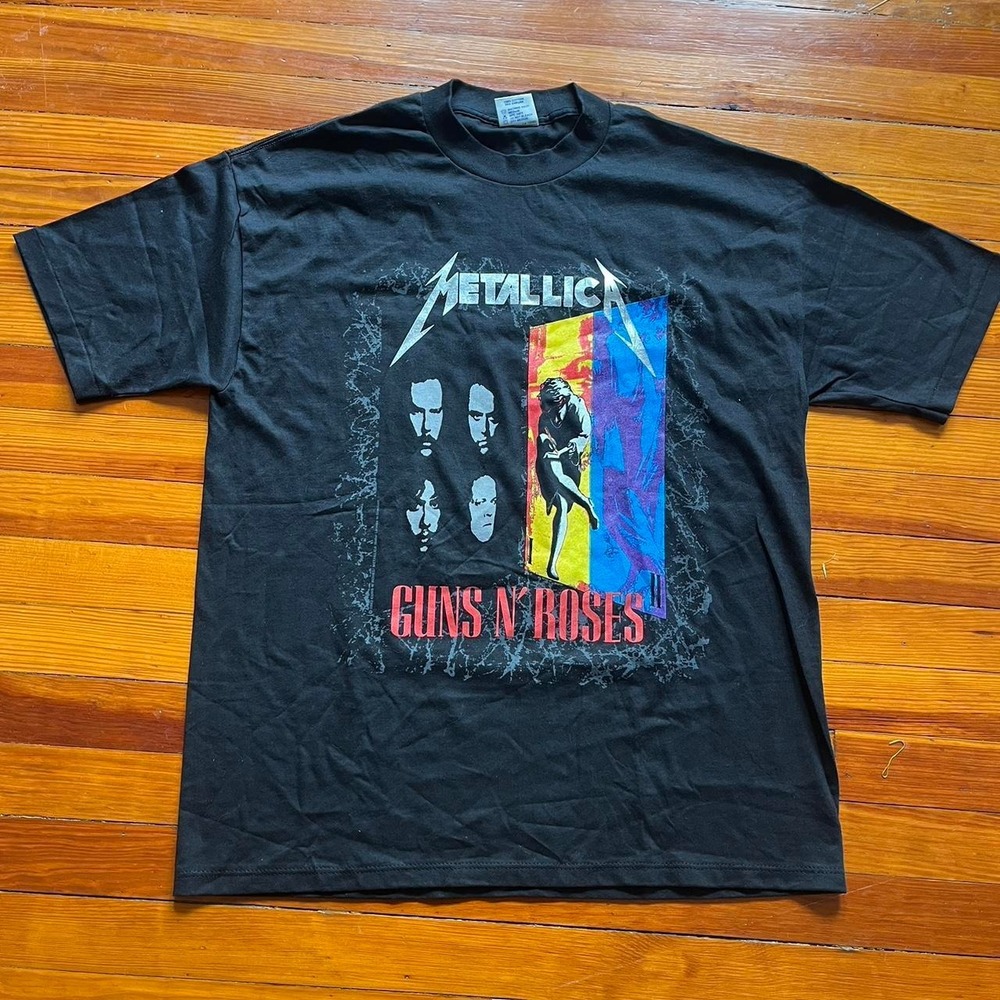 1992 Metallica & Guns N' Roses Graphic Tour T Shirt size XL